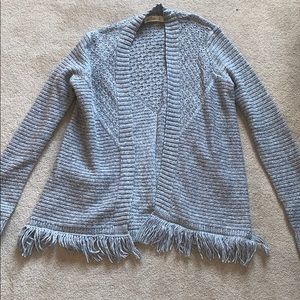 Hollister grey knitted cardigan
